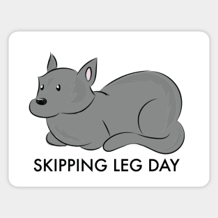 Skipping Leg Day Sticker